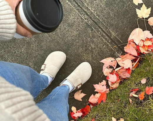 Real Leather Winter Clogs