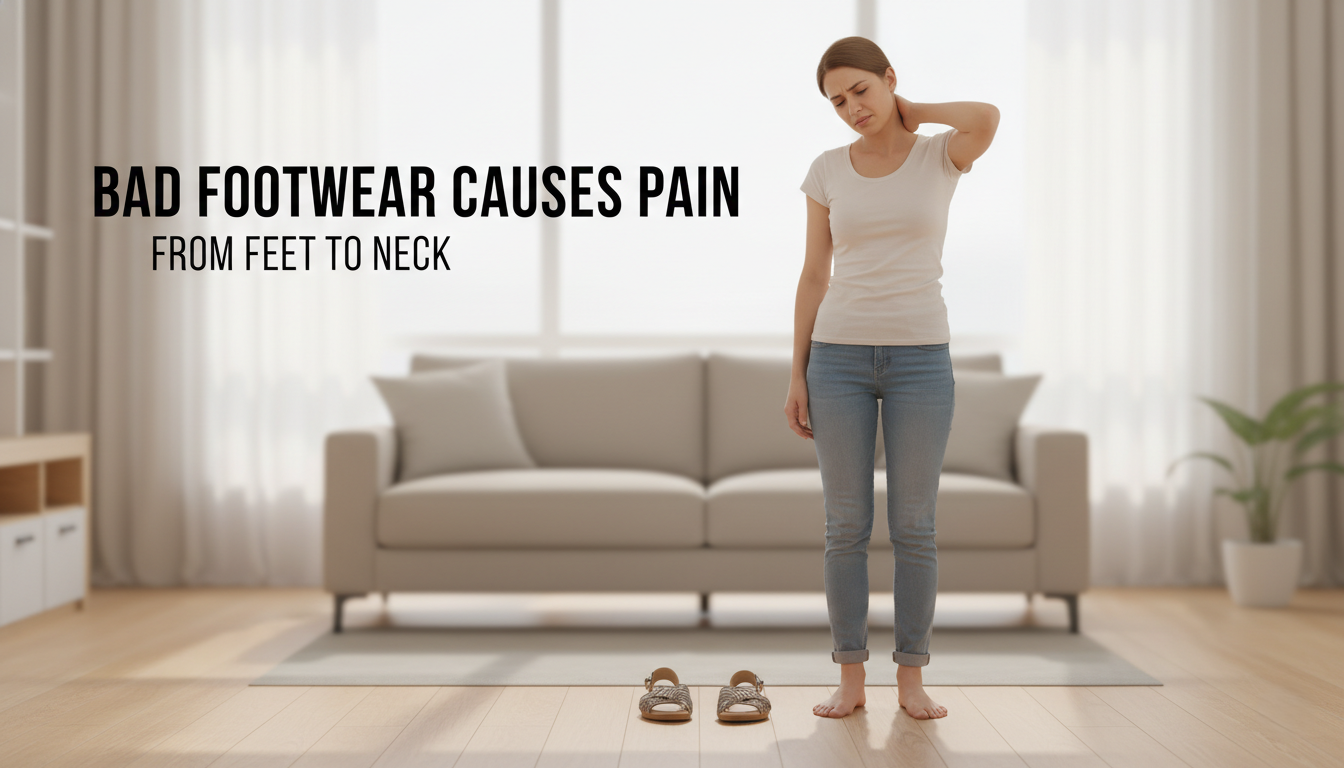 How Bad Footwear Causes Pain From Feet to Neck