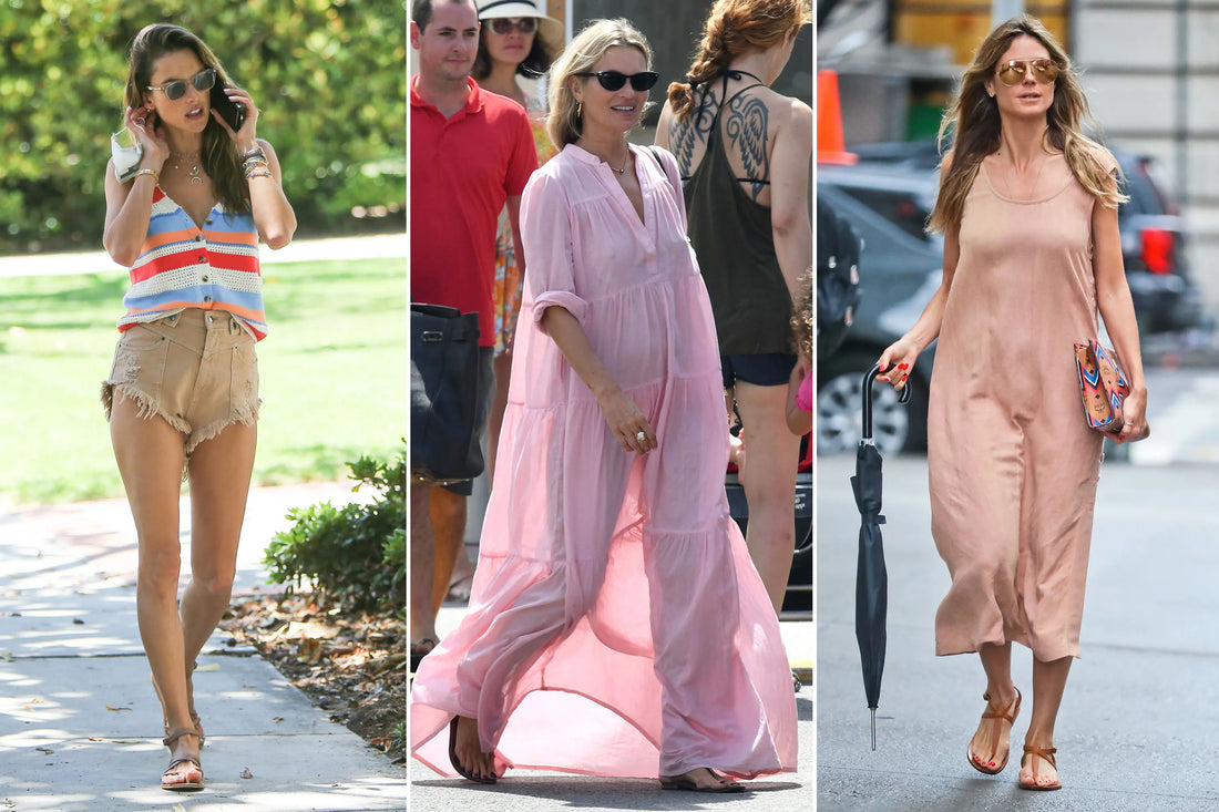 Celebrities wearing classic flip flops