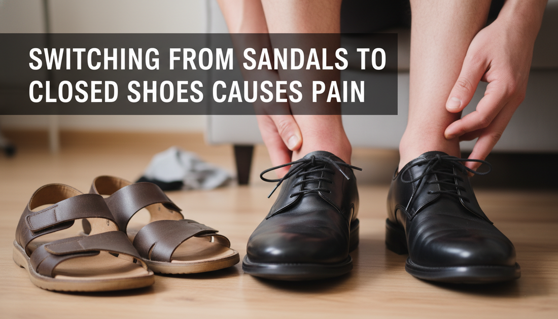 Why Switching From Sandals to Closed Shoes Causes Pain