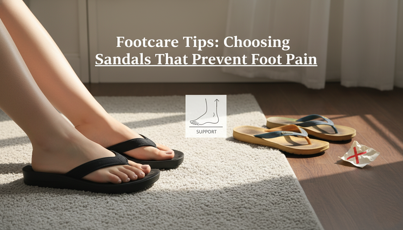Footcare Tips Choosing Sandals That Prevent Foot Pain