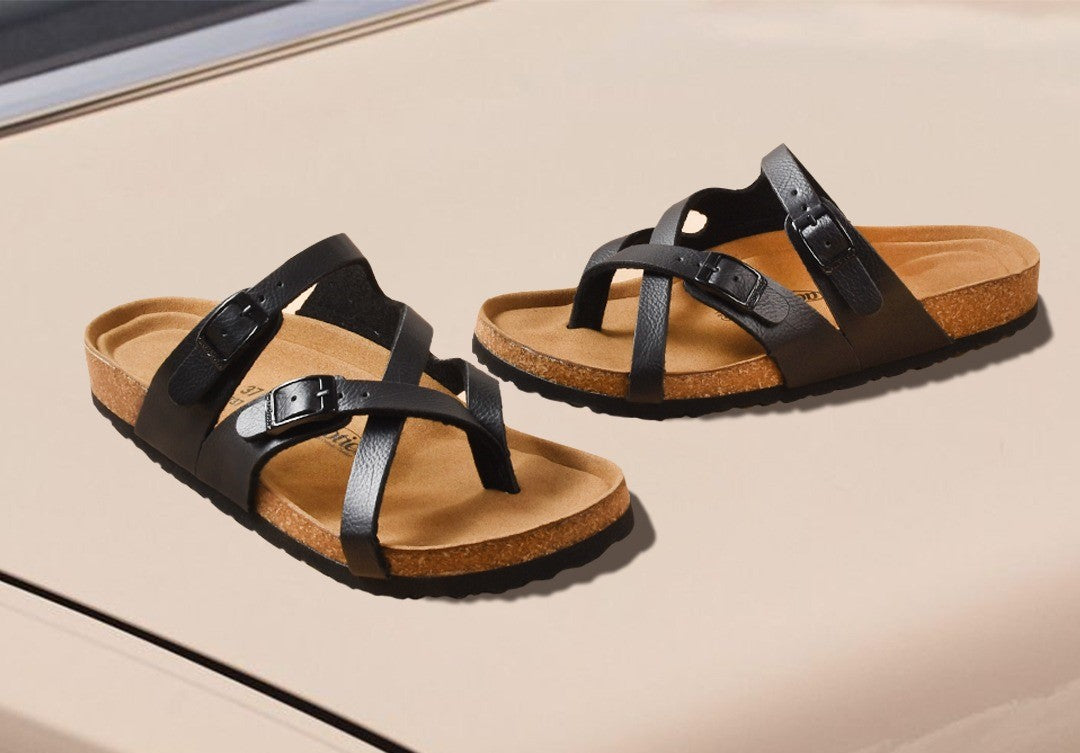 black Cork Footbed