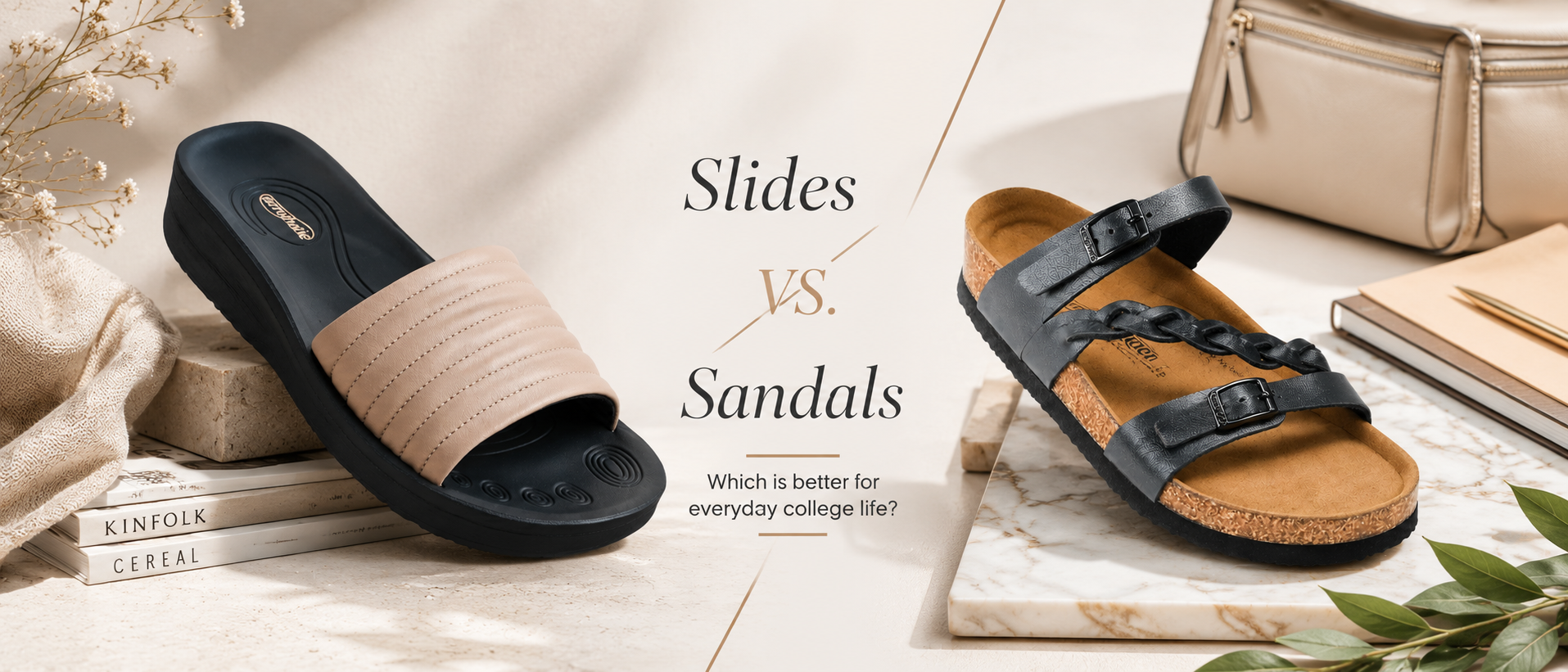 Slides vs. Sandals for College: Which Is Better for Everyday Wear?