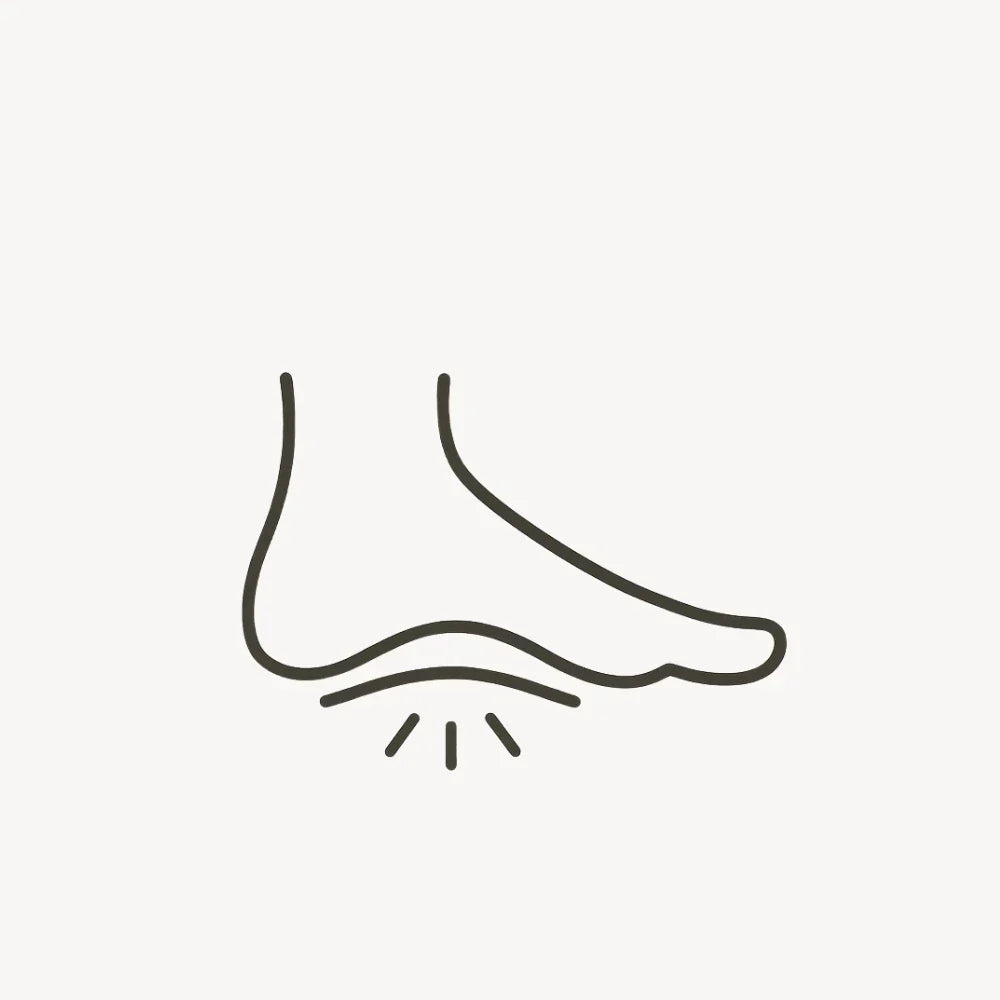 symbol showcasing high arch support