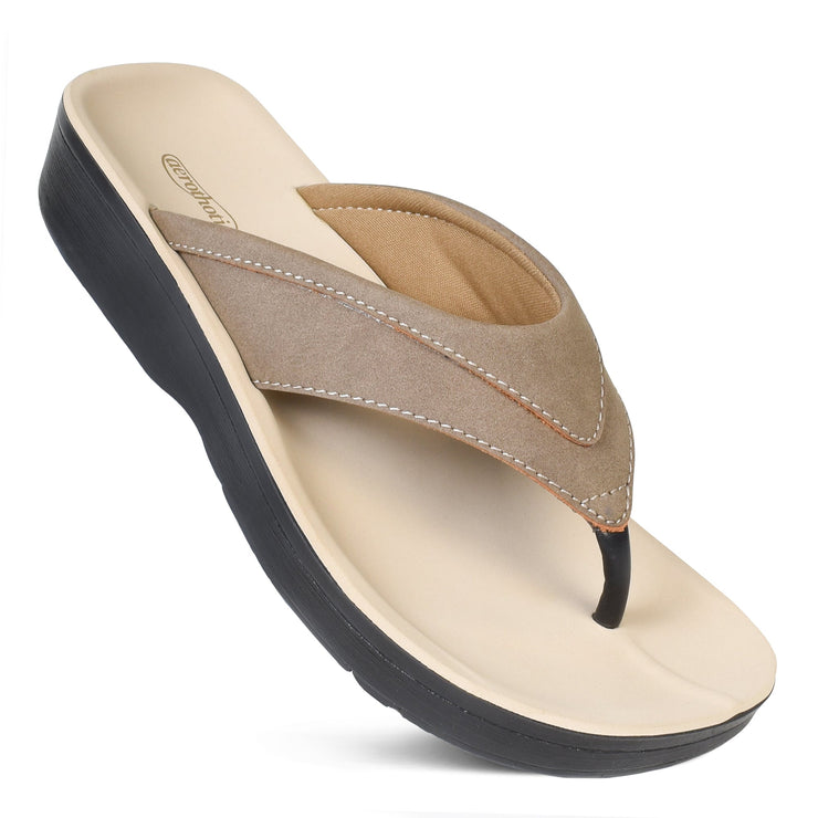 Aerothotic - Tera Casual Comfortable Arch Supportive Women’s Flip Flops