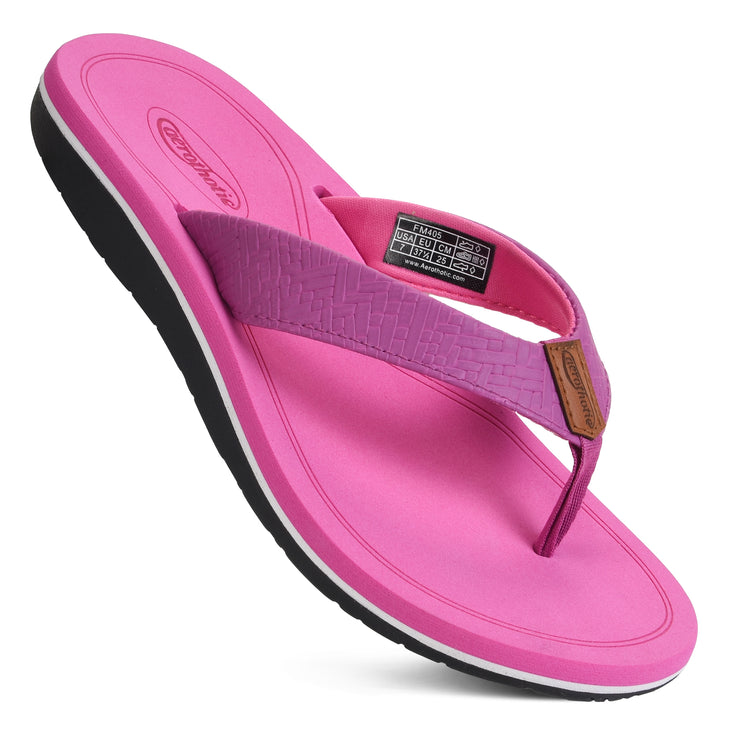 AEROTHOTIC - Solace Arch Support Orthotic Lightweight Cushioning Flip Flops for Women