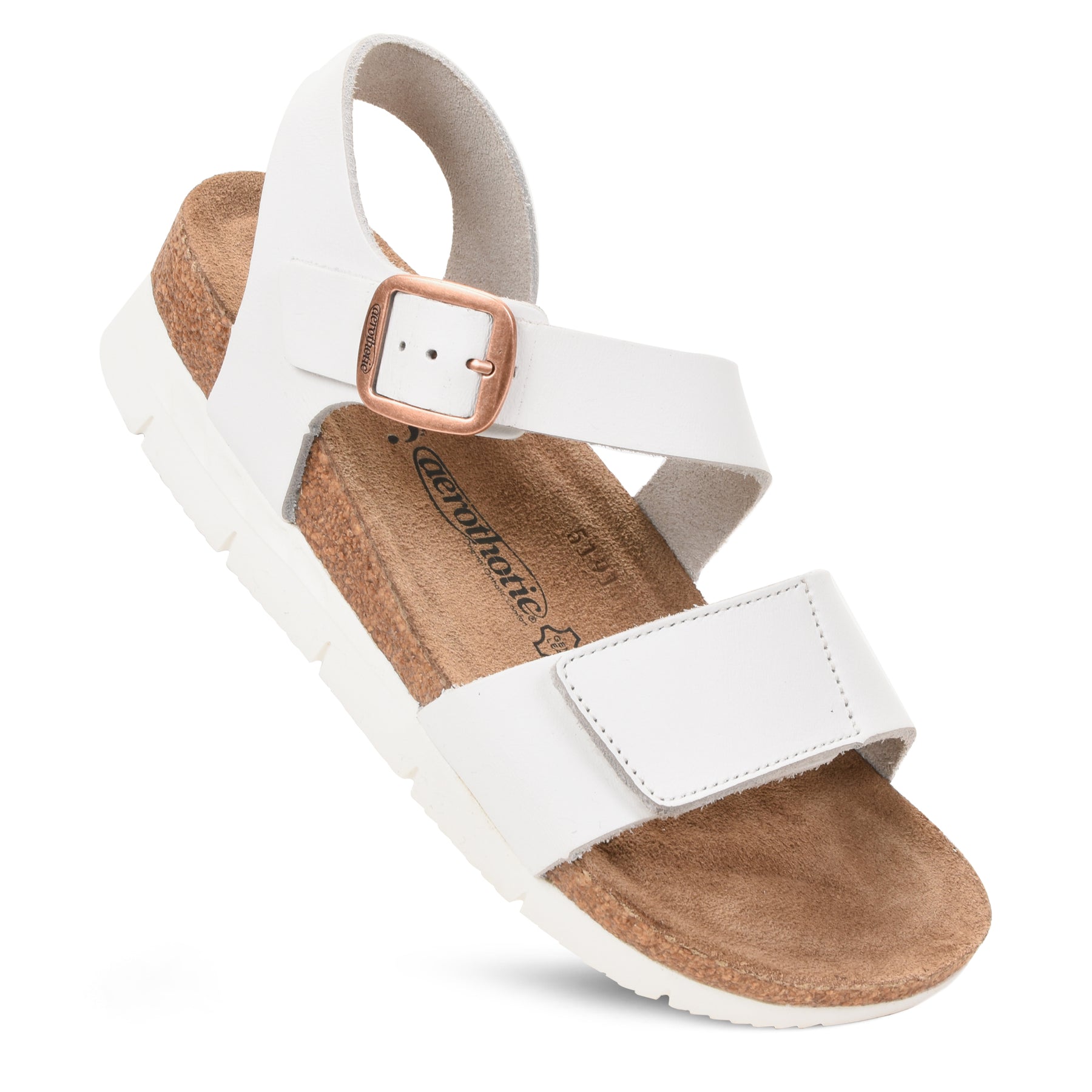 Serena Double Strappy Leather Platform Sandals