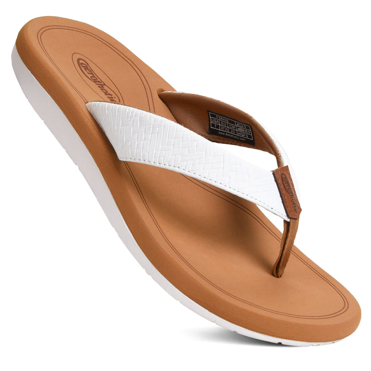 AEROTHOTIC - Solace Arch Support Orthotic Lightweight Cushioning Flip Flops for Women