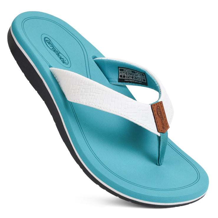 AEROTHOTIC - Solace Arch Support Orthotic Lightweight Cushioning Flip Flops for Women