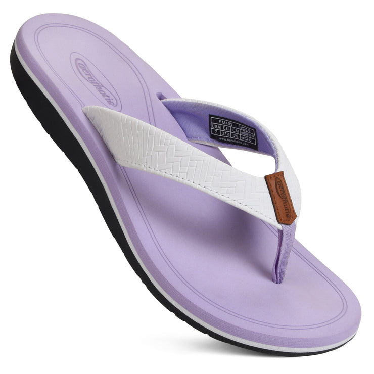 AEROTHOTIC - Solace Arch Support Orthotic Lightweight Cushioning Flip Flops for Women