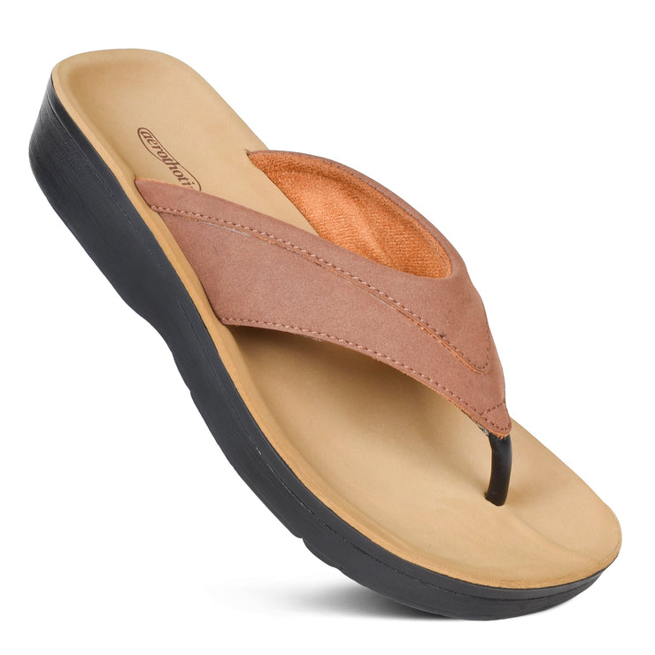 Aerothotic - Tera Casual Comfortable Arch Supportive Women’s Flip Flops