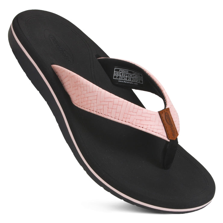 AEROTHOTIC - Solace Arch Support Orthotic Lightweight Cushioning Flip Flops for Women