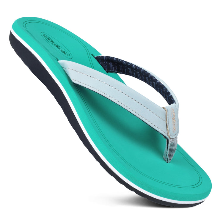 AerothoticLuna Casual Comfort Straps Flip Flops for Women Aerothotic