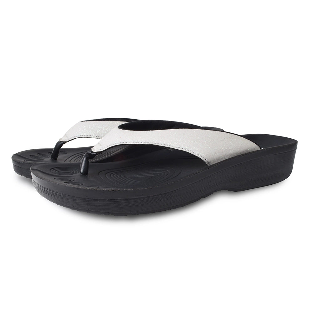 Crystal Mist Comfortable Flip Flops with Arch Support