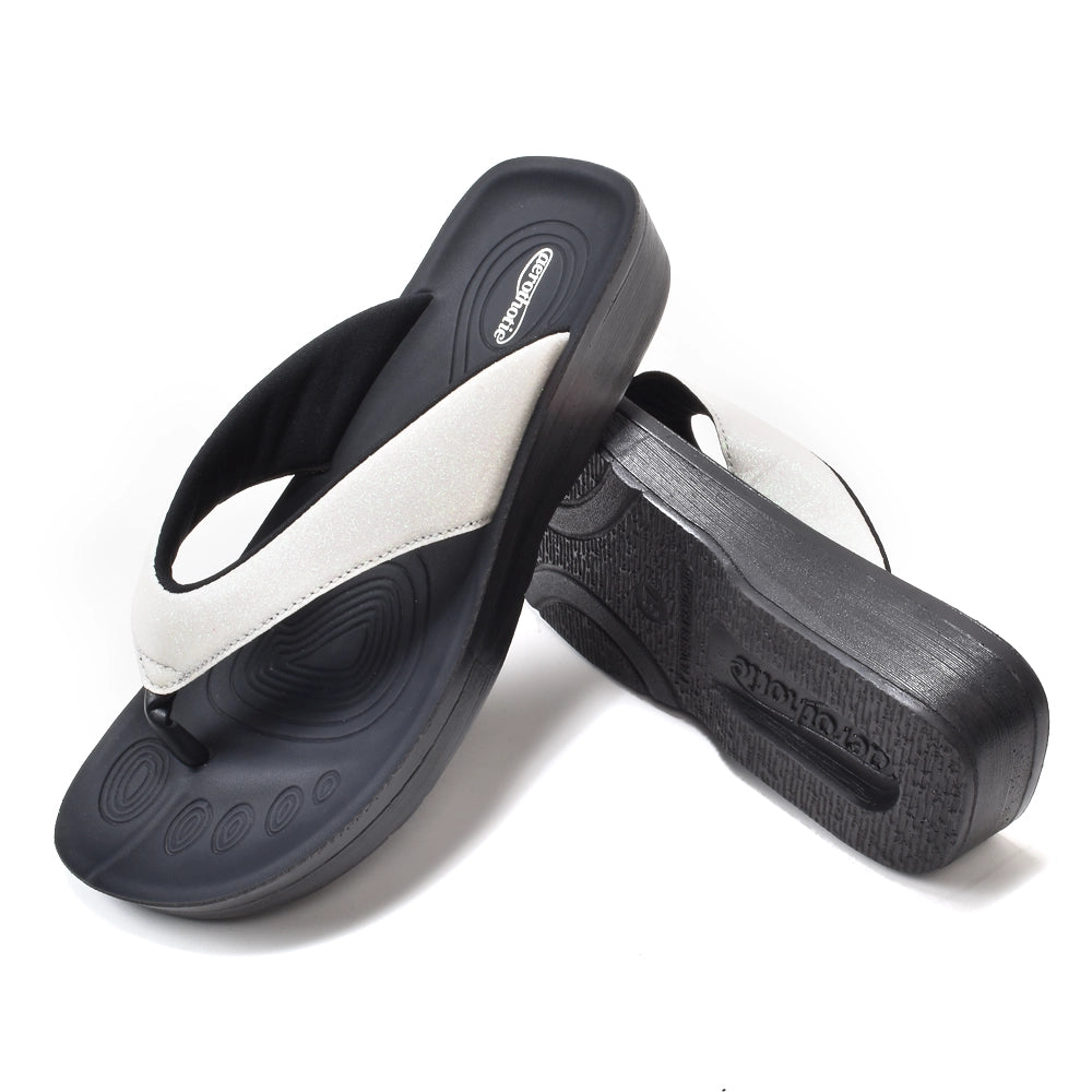 Crystal Mist Comfortable Flip Flops with Arch Support