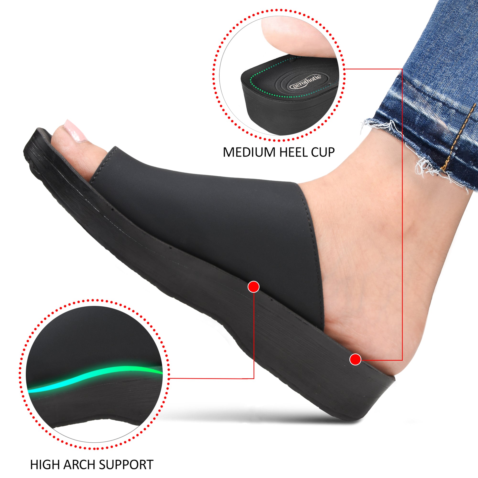 Regan Comfortable Split Toe Womens Sandals