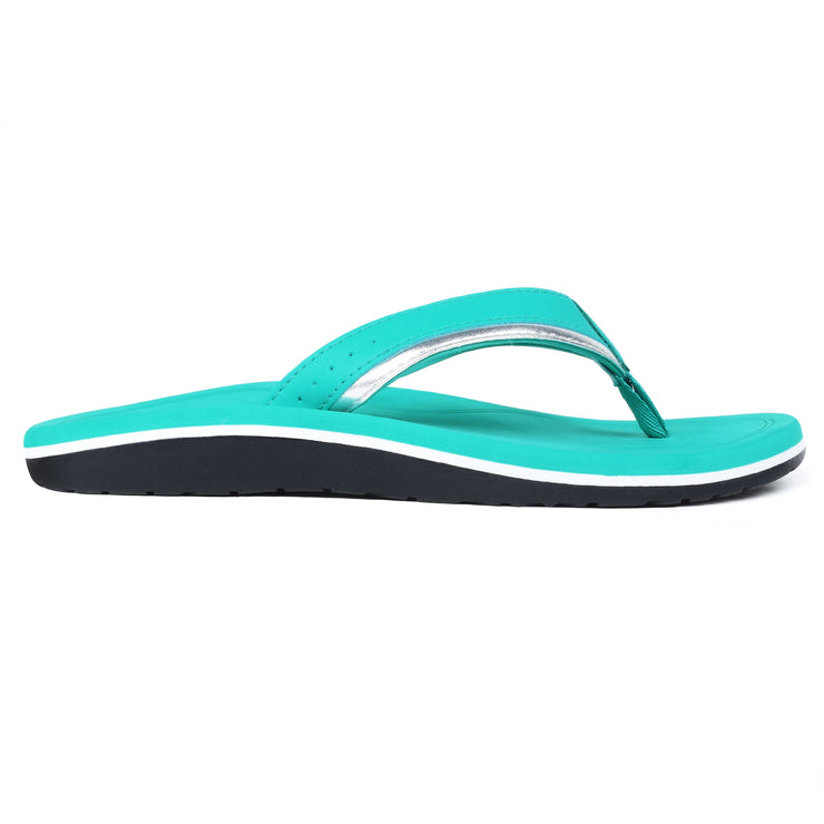 Harssidanzar Sandales Tongues Femmes Légères Et Confortables - Flip Flops Caoutchouc Pour Plage Et Quotidien