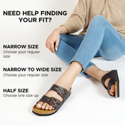 AEROTHOTIC - Willow Footbed Double Straps with Adjustable Buckle Slip on For Women