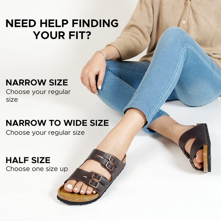 AEROTHOTIC - Willow Footbed Double Straps with Adjustable Buckle Slip on For Women