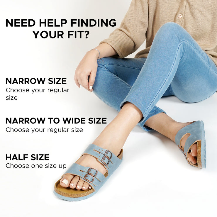 AEROTHOTIC - Willow Footbed Double Straps with Adjustable Buckle Slip on For Women