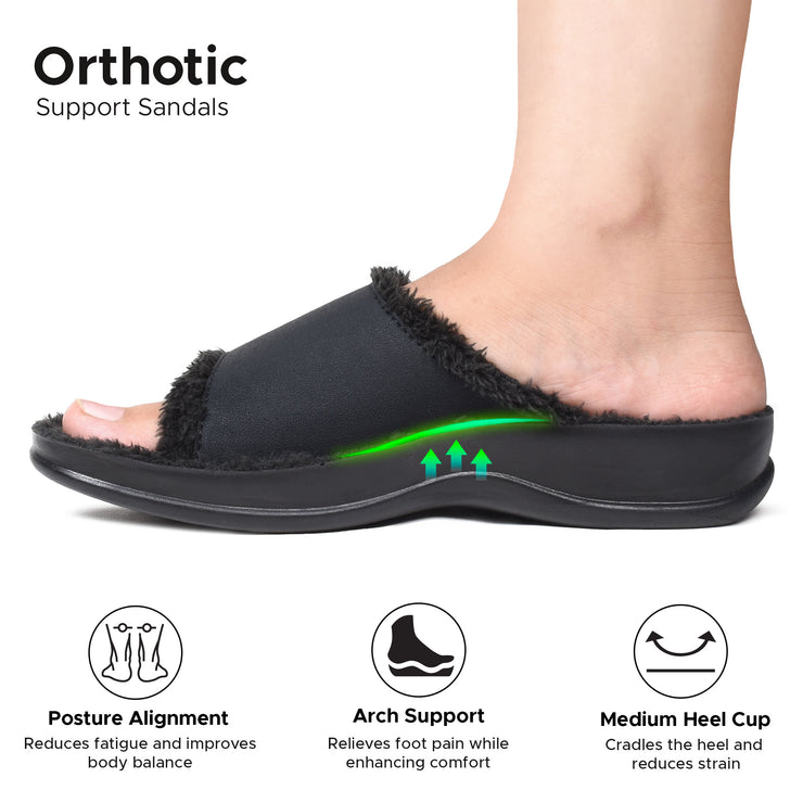 Aerothotic - Hadley Cozy Faux Fur Slipper