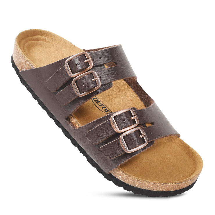 AEROTHOTIC - Willow Footbed Double Straps with Adjustable Buckle Slip on For Women
