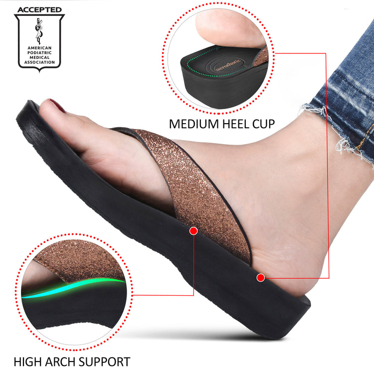 Orthotic Flip High Arch Sandals Crystal Mist Women's Flip-Flops