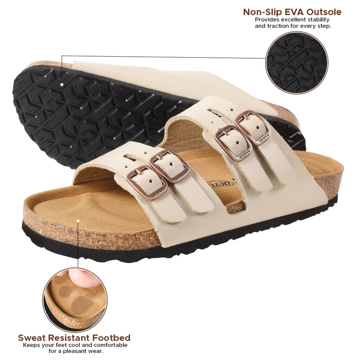 AEROTHOTIC - Willow Footbed Double Straps with Adjustable Buckle Slip on For Women