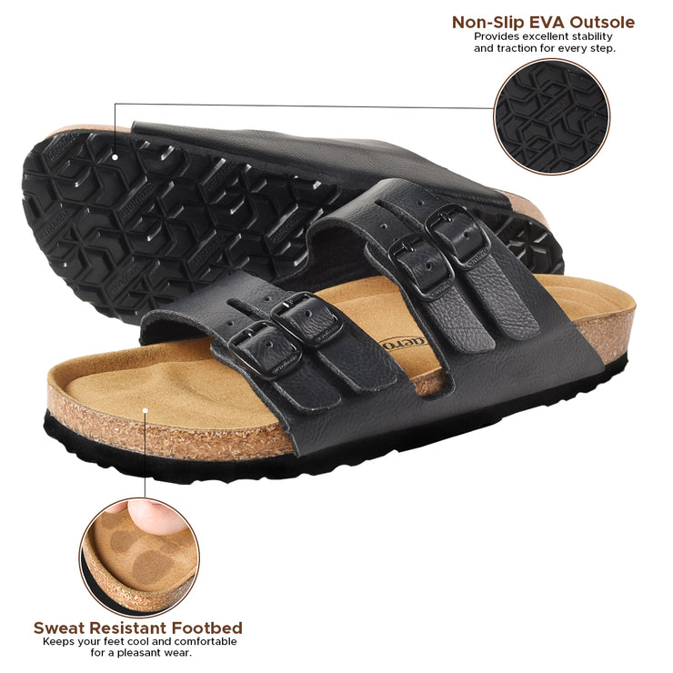 AEROTHOTIC - Willow Footbed Double Straps with Adjustable Buckle Slip on For Women