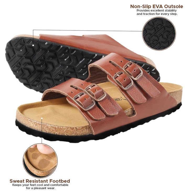 AEROTHOTIC - Willow Footbed Double Straps with Adjustable Buckle Slip on For Women