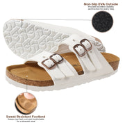 AEROTHOTIC - Willow Footbed Double Straps with Adjustable Buckle Slip on For Women