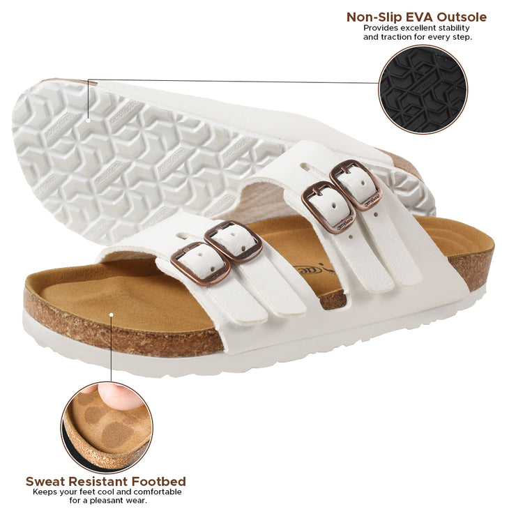 AEROTHOTIC - Willow Footbed Double Straps with Adjustable Buckle Slip on For Women