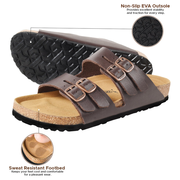 AEROTHOTIC - Willow Footbed Double Straps with Adjustable Buckle Slip on For Women