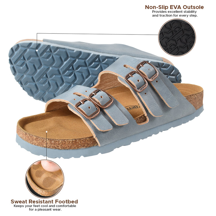 AEROTHOTIC - Willow Footbed Double Straps with Adjustable Buckle Slip on For Women
