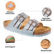 AEROTHOTIC - Willow Footbed Double Straps with Adjustable Buckle Slip on For Women