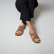 Aerothotic - Kai Cork Recovery Slides for Women Cross Strappy Slip-on Casual