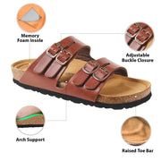 AEROTHOTIC - Willow Footbed Double Straps with Adjustable Buckle Slip on For Women