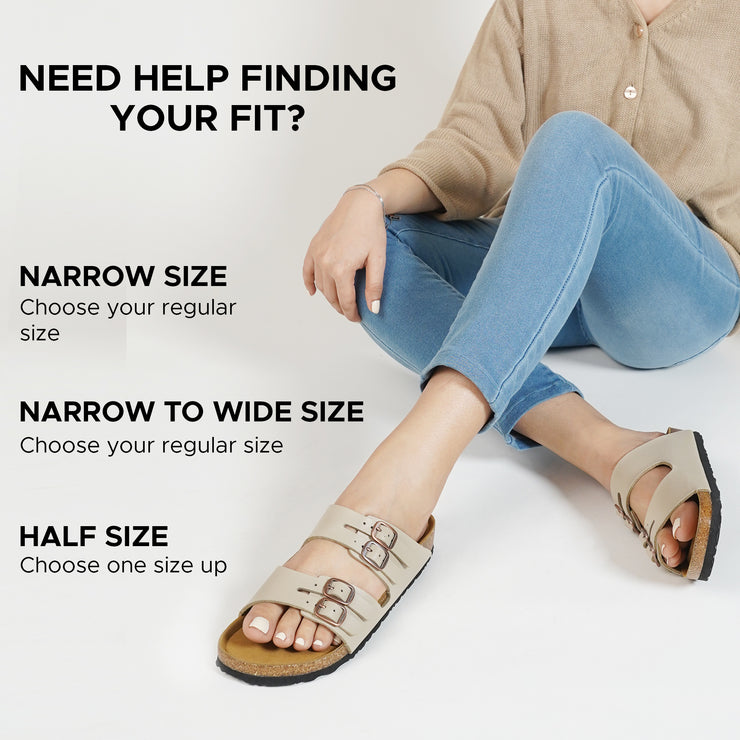 AEROTHOTIC - Willow Footbed Double Straps with Adjustable Buckle Slip on For Women