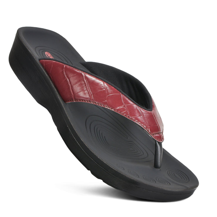 Aerothotic - Felice Arch Support Casual Womens Flip Flops