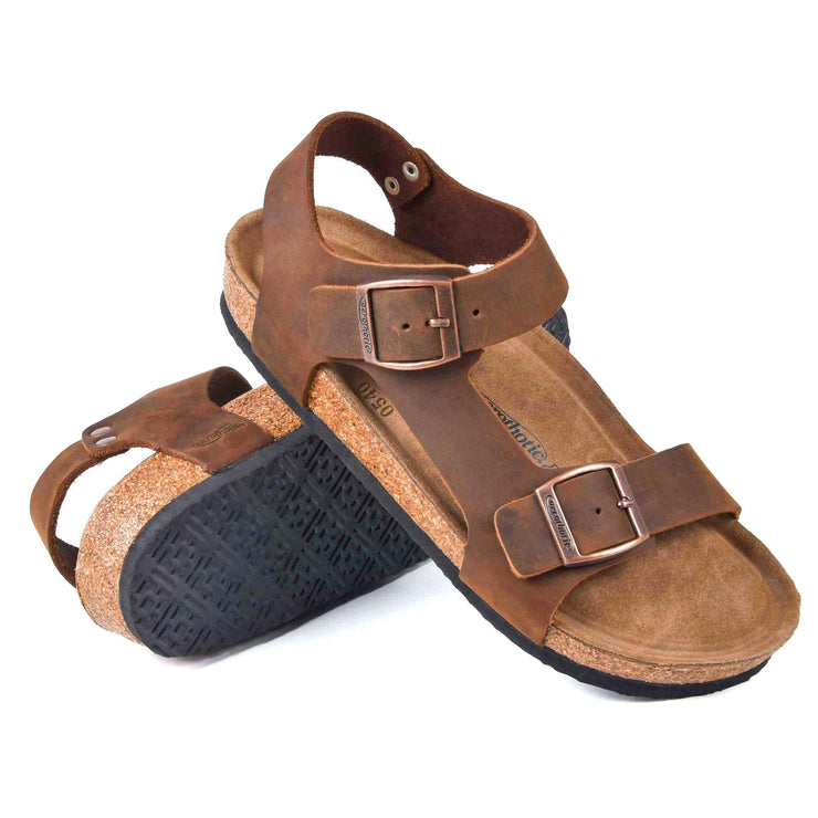 Aerothotic - Aegis Women Ankle Strap Leather Sandals