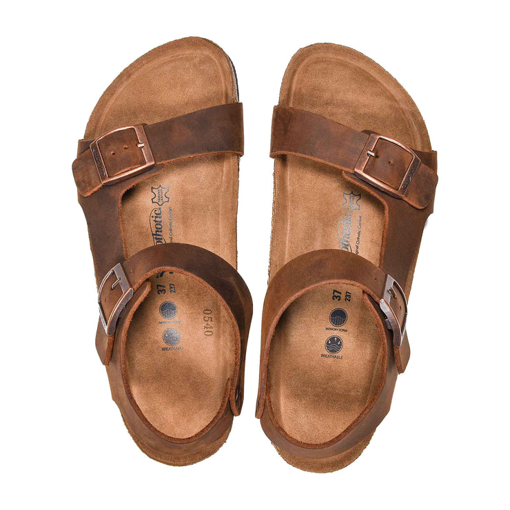 Aerothotic - Aegis Women Ankle Strap Leather Sandals
