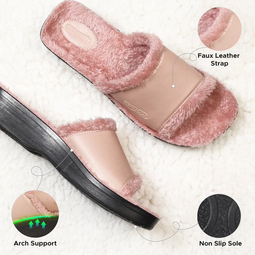 Aspen Fuzzy Strap Women's Slipper
