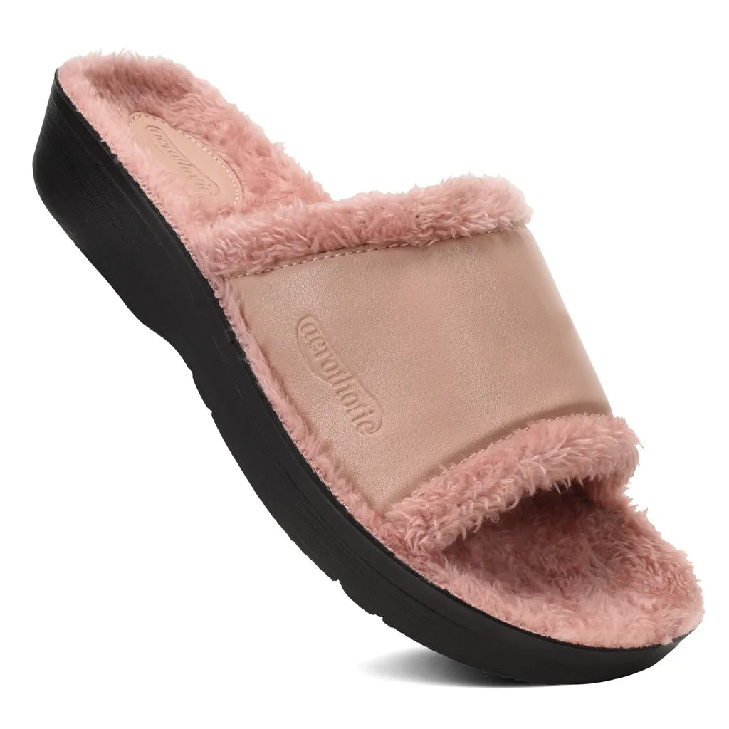 Aspen Fuzzy Strap Women's Slipper