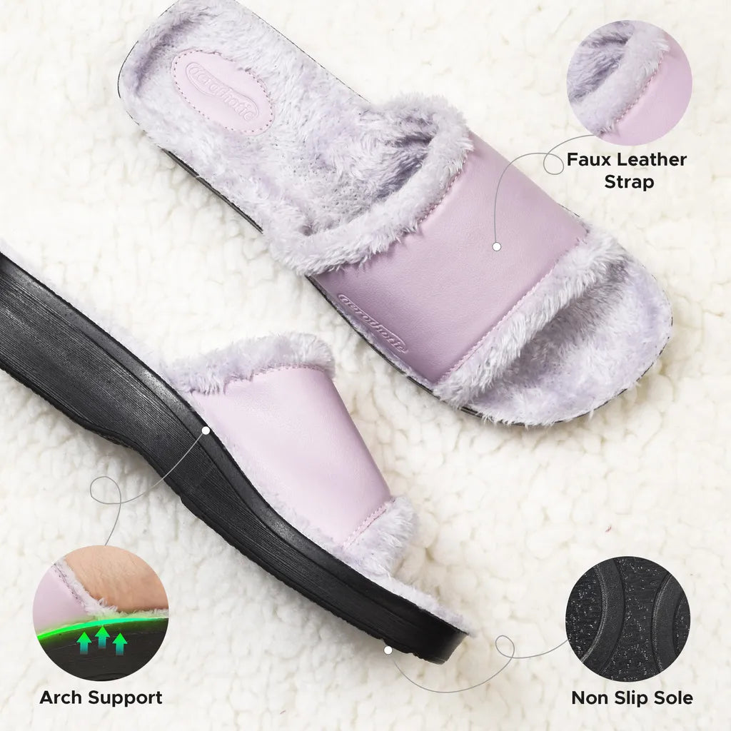 Aspen Fuzzy Strap Women's Slipper