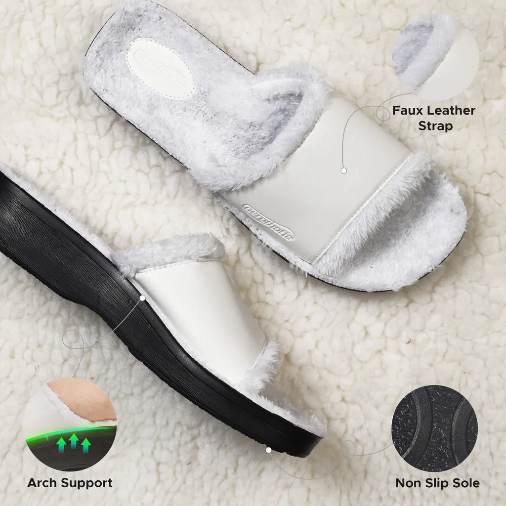 Aspen Fuzzy Strap Women's Slipper