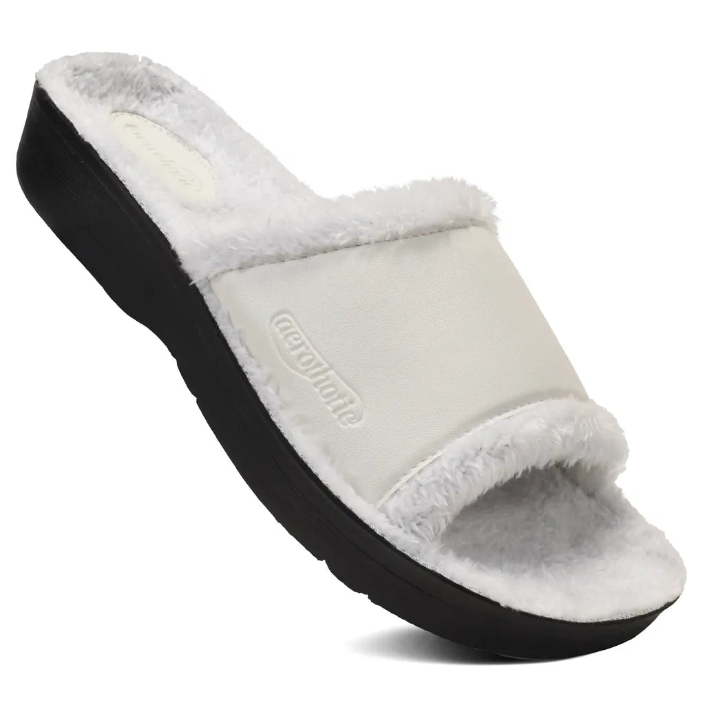 Aspen Fuzzy Strap Women's Slipper