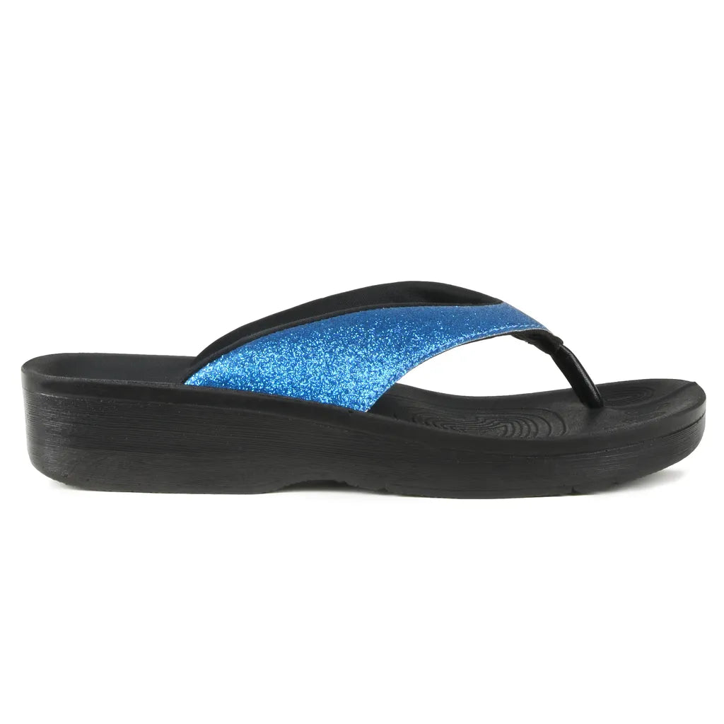 Crystal Mist Comfortable Flip Flops with Arch Support