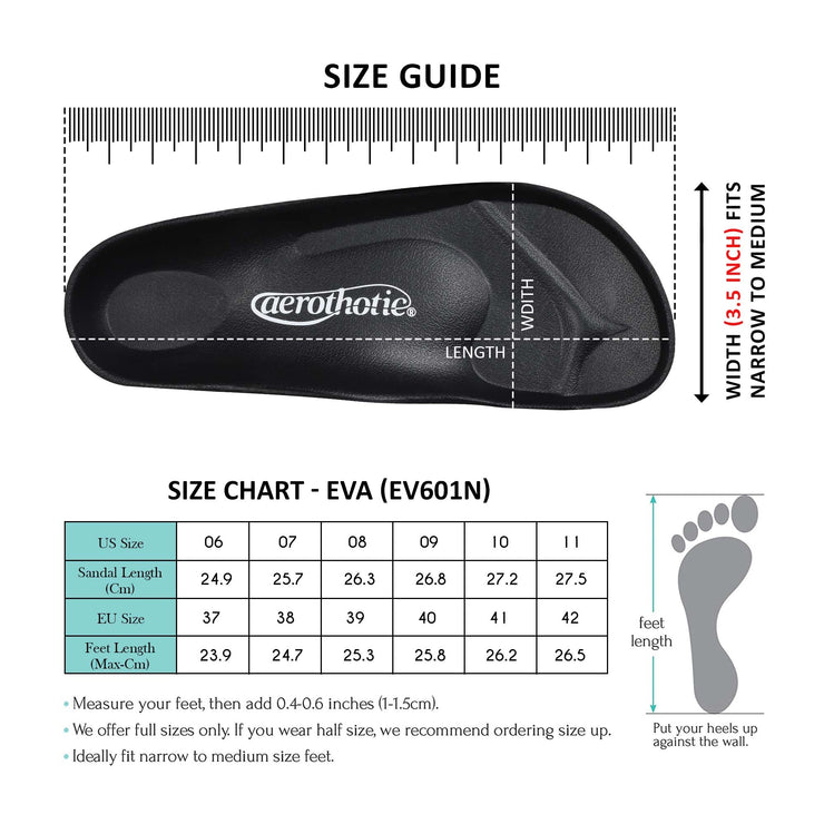 Aerothotic - Arcus Women’s Comfort EVA Beach Slide Sandals-Footwear - Aerothotic: Original Orthotic Comfort Sandals