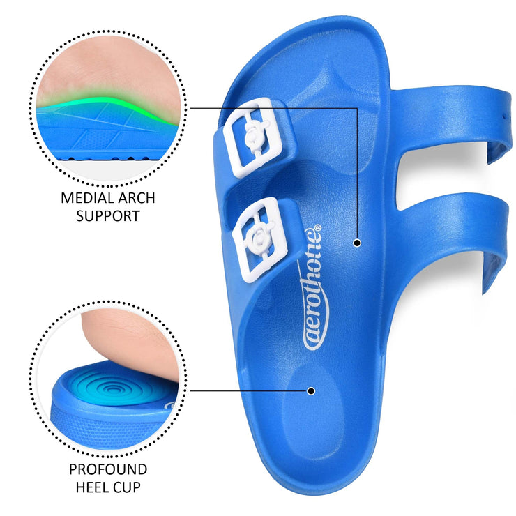 Aerothotic - Arcus Women’s Comfort EVA Beach Slide Sandals-Footwear - Aerothotic: Original Orthotic Comfort Sandals