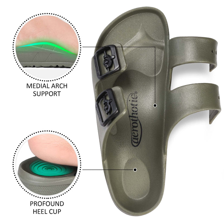 Aerothotic - Arcus Women’s Comfort EVA Beach Slide Sandals-Footwear - Aerothotic: Original Orthotic Comfort Sandals